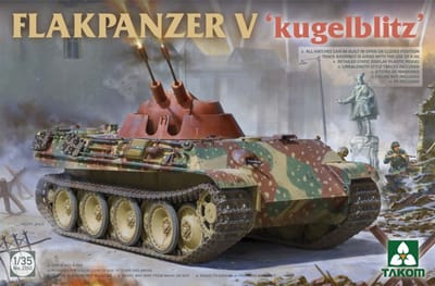 Takom Modelbouwpakket Militaire voertuigen - 2150 Flakpanzer V - Kugelblitz Plastic - 1:35 - Modelbouw