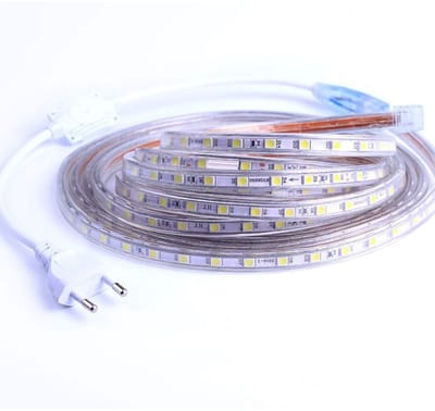 TOVBMUP 2 meter lange LED-strip - 220V LED-strip - Waterdicht - Geschikt voor binnen- en buitengebruik - Warm licht - Geschikt voor keukens, onder aanrechtbladen, eetkamers en kantoren.