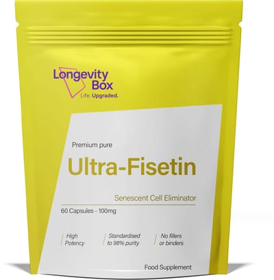 Longevity Box Fisetin 100 mg antioxidant supplement 60 vegan capsules