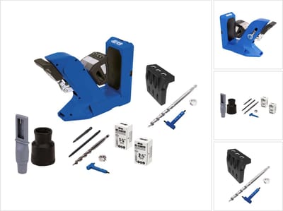KREG Pocket Hole Jig 720 pocket hole boorsjabloon + microboorsjabloon + trapboor + bit + schroeven