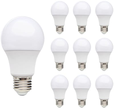 Kobi LED Lamp E27 7W - 600lm - 6000K - 230V - Standaardvorm - Voor Werkverlichting, Garage of Spiegelkast - 10 stuks