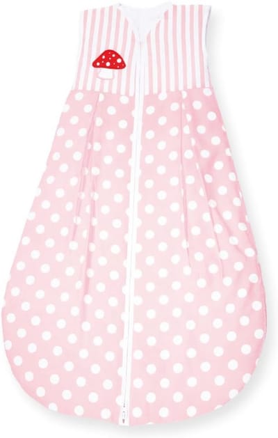 Baby Slaapzak - Trappelzak Winter - Warm Slapen - Ritssluiting Onder - 90 cm - Roze