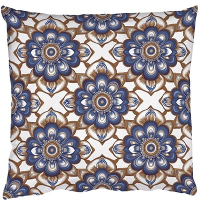 Sierkussens - Kussentjes Woonkamer - 50x50 cm - Floraal - Ornament - Blauw