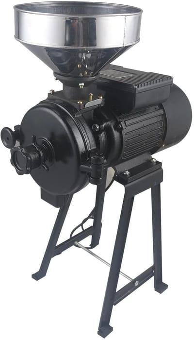 Benelux Select Graanmolen – Graanmolen Elektrisch – Graanmolens – 2200 W – Droog Graan En Bonen – Multi-inzetbaar - 58 x 43 x 80cm