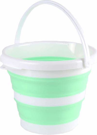 Benson Opvouwbaar emmer - groen - kunststof - 5L - camping - afwasteil