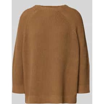 Gebreide pullover met raglanmouwen en ronde hals