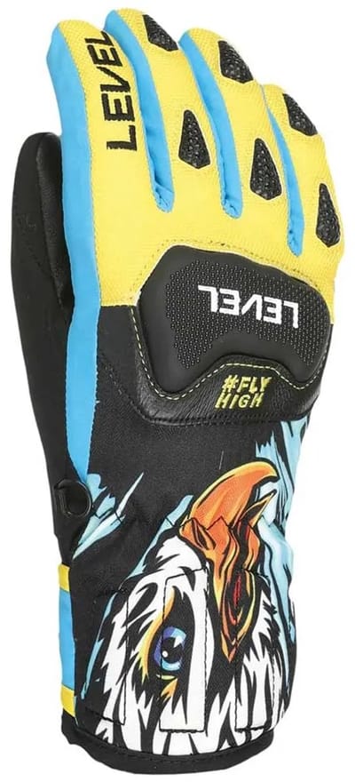 Level Race Handschoenen Geel 2XS Jongens,Meisjes