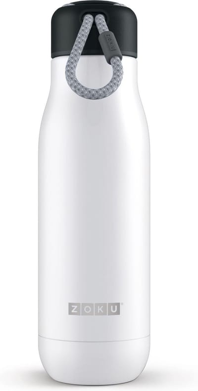 Zoku Hydration Drinkbeker - RVS - 500 ml - Wit