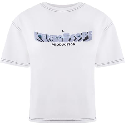 T-shirt in wit katoen Kenzo