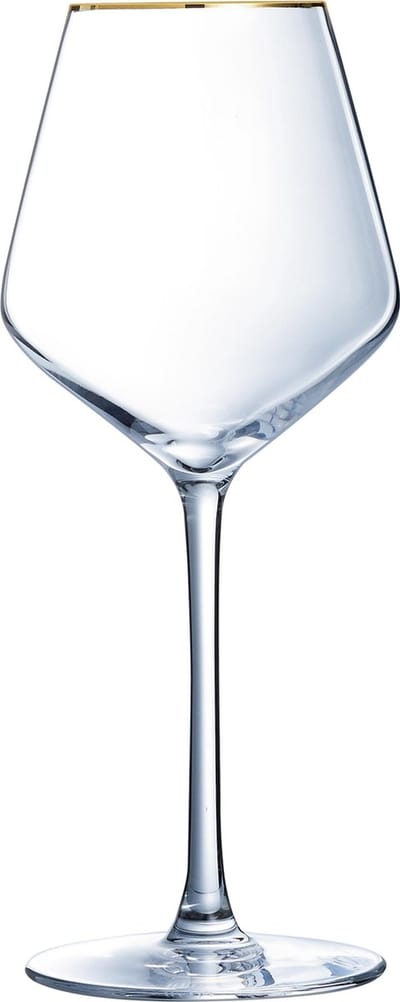 Luminarc Ultime Wijnglas - Goudkleurig randje - 38 cl - Set-4