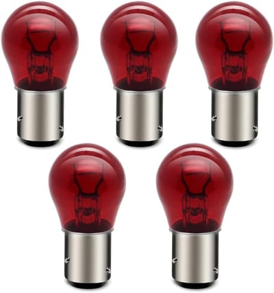 Auto Gloeilampen - Remlichten Richtingaanwijzers - Verlichting Auto Motor - Dubbel Contact Ontwerp - PR21W 12V 21W - Rood