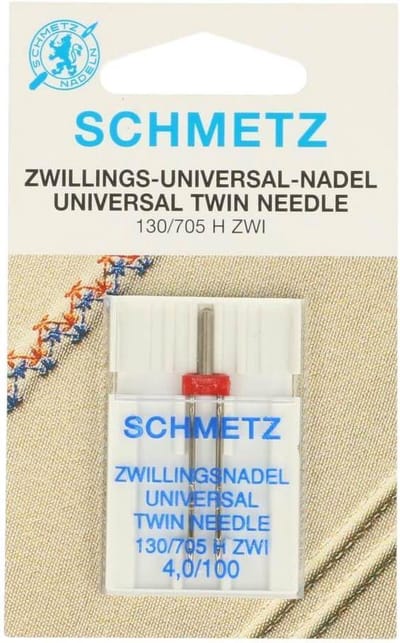 Schmetz Tweeling Naald - 1 stuk dikte 4.0/100