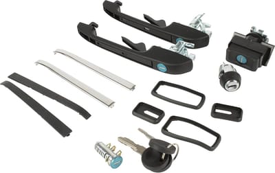 Deurgrepen Set met Slotcilinder voor VW Golf II en Scirocco