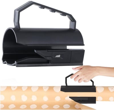 Cadeaupapier snijder - Kadopapier snijder - Rolsnijder Papier - Cadeaupapier - Kadosnijder - Inpakpapier - Papercutter - Paper Cutter - Cadeaupapiersnijder - Kerstpapier Rolsnijder - Voor Kerstmis, Halloween, feestdagen en verjaardagen - 1 Stuk