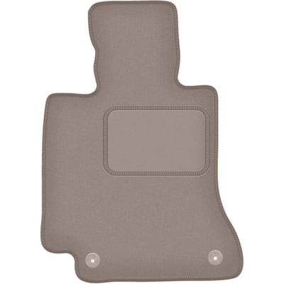 Beige bestuurdersmat voor: Mercedes C W205 stationwagen, sedan (2015-)