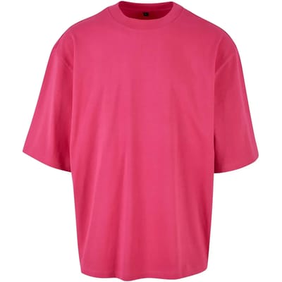 Build Your Brand - Oversized Sleeve T-Shirt - Hibiskus Pink maat M