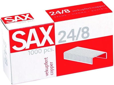 1000 Stuks Nietjes 24/8 voor nietmachine - Koperen nietjes