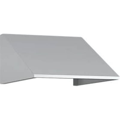 Schuin dak uitbouw voor C+P lockerkast Resisto, helling 26°, B 396 x D 540 x H 230 mm, staal, lichtgrijs RAL 7035