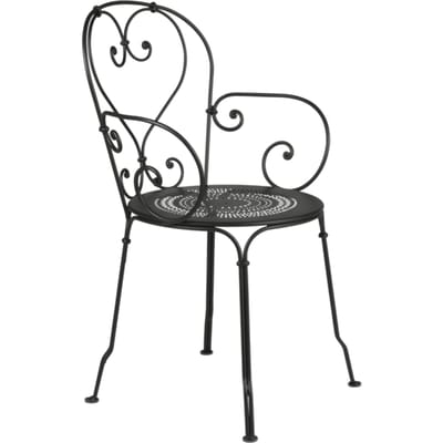 Fermob - 1900 Fauteuil - 42 drop mat - zwart
