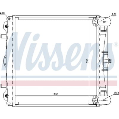 Radiator, motorkoeling NISSENS 63776