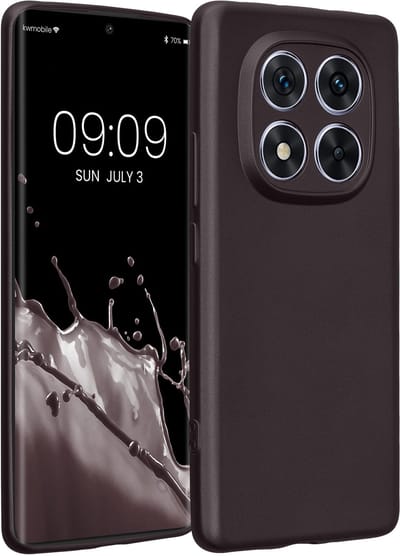 kwmobile metallic telefoonhoesje van TPU - geschikt voor Xiaomi Redmi Note 14 Pro 5G / Poco X7 - Flexible case voor smartphone - In metallic braam
