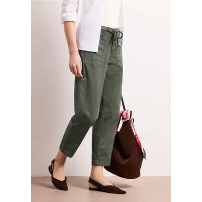 Barrel Leg broek van Twill
