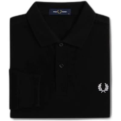 Fred Perry LS Plain Polo Heren - Maat S