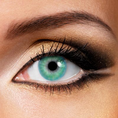 Fashionlens® kleurlenzen - Pure Blue - jaarlenzen met lenshouder