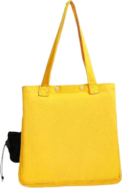 Wandelbare Kattentas - Reistas Kat - Reizen met Huisdier - Instelbare Openingen - 36x36x17cm - Geel