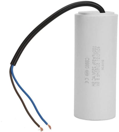 Allecto Plus - Motorcondensator met 250 V AC 100 uF voor Motorluchtcompressor - Start en Run Condensator