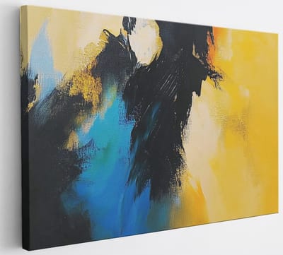 Saammp Canvas Schilderij - Modern - Abstract - 30x20 - Foto op canvas - Wanddecoratie - Muurdecoratie Woonkamer - Slaapkamer decoratie - Canvas Print