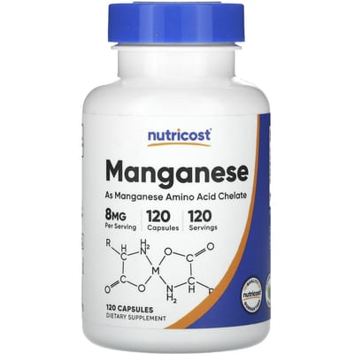 Mangaan, 8 mg, 120 Capsules