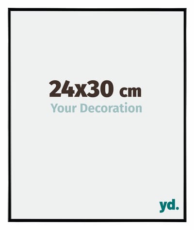 Your Decoration - Fotolijst 24x30 cm - Kunststof - Zwart Hoogglans - Evry
