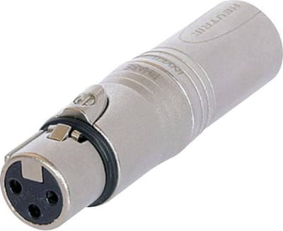 Neutrik NA3FM XLR-adapter XLR-bus - XLR-stekker Inhoud: 1 stuk(s)