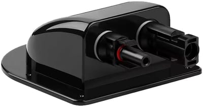 MC4 Dubbele Dakdoorvoer Voor Zonnepaneel - Waterdicht - Dubbel - Zwart - Geschikt voor Caravan, Camper & Boot