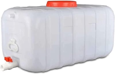 Watertank - Opslagcontainer - Water Opslaan - Voedselkwaliteit Plastic - 110 Liter - Grijs