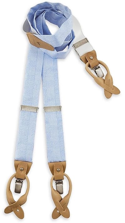 Sir Redman - Bretels - bretels Charming Charles Babyblue - lichtblauw / wit