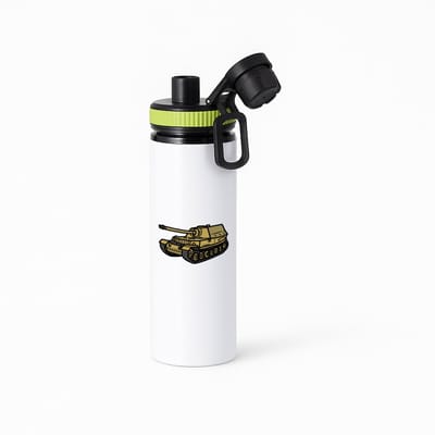 Hacebo® - Tank waterfles met draaidop groen - Auto - militairs - Leger - voertuig - gevechtsvoertuig - water fles - 850ML