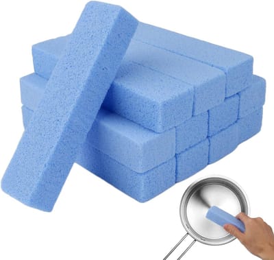 12 Stuks Pumice Steen voor Toiletreiniging, Effectieve Schoonmaakstenen voor Badkamer, Keuken en Zwembad, Verwijdert Kalk en Vlekken