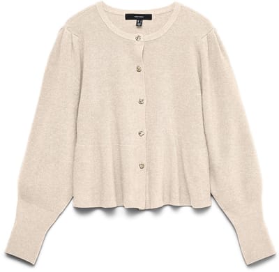 VERO MODA - VMLIGHT LS O-NECK FITTED CARDIGAN EXC - Dames - Cardigans