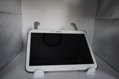 Universele reislaptopstandaard - Laptop/Tablet standaard, draagbaar, optioneel, in hoogte verstelbaar - 26 cm - reis/camping/onderweg model van metaal - Licht Metalen Grijze Aluminium Inklapbare Laptop standaard - Muziekland - Verjaardagscadeautje