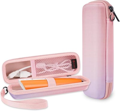 Draagtas voor Ravensburger Tiptoi Starter Set - Schokbestendige Opbergtas met Polsband, Ideaal voor Tiptoi Pen, Roze Ombre 19.8 cm x 5.3 cm, Bescherming en Functionaliteit