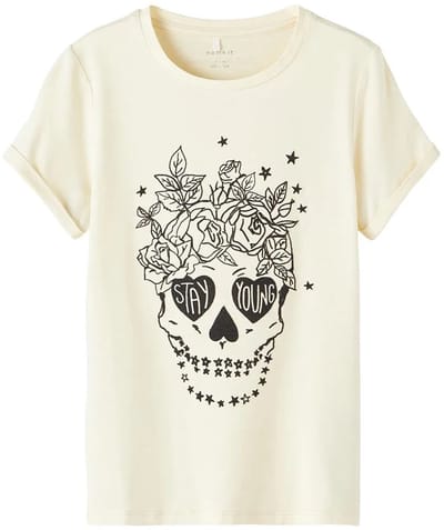 Name It Bonka T-shirt Met Korte Mouwen Beige 13-14 Years Meisje