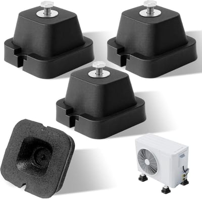 Dempingssokkel Set - Rubberen buffers - Apparaten Stabiliseren - Waterdicht en Duurzaam - 4 Stuks - Zwart