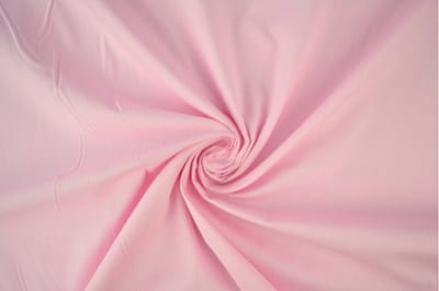 Katoen stof - Per meter - 1 meter - Poplin katoen uni - Baby roze