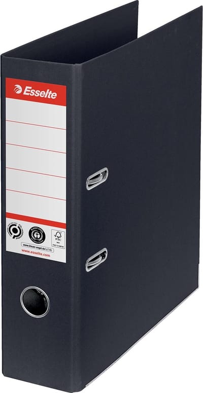 Plakband Esselte 72 x 31,8 x 29 cm Zwart A4 (10 Stuks)