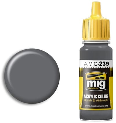 AMMO by Mig Jimenez Hobbyverf Acrylverf - MIG 0239 FS 36122 Neutral Gray - Acryl Verf flesje - 17 ml