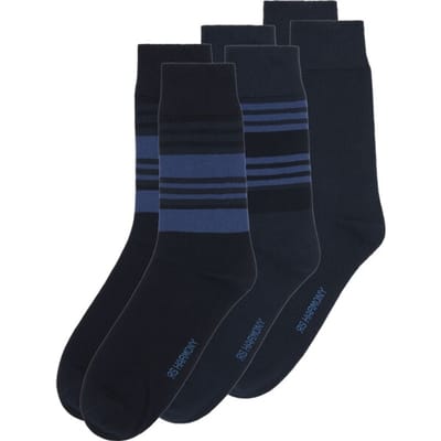 3-pack sokken LUGONI donkerblauw