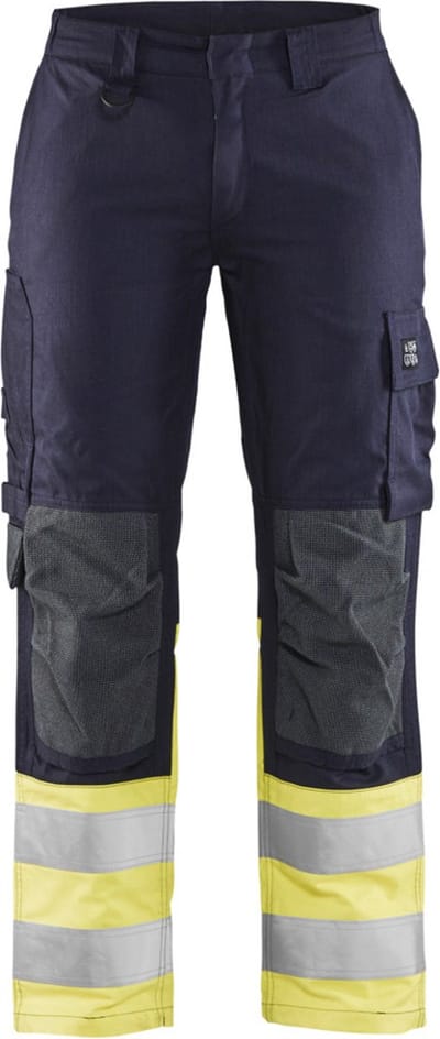 Blaklader Multinorm Dames Werkbroek Inherent 7188-1512 - Marine/High Vis Geel - C34