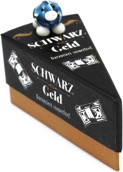Geschenkdoos Taartpunt voor Geldgeschenken en Kleine Cadeaus, Zwart